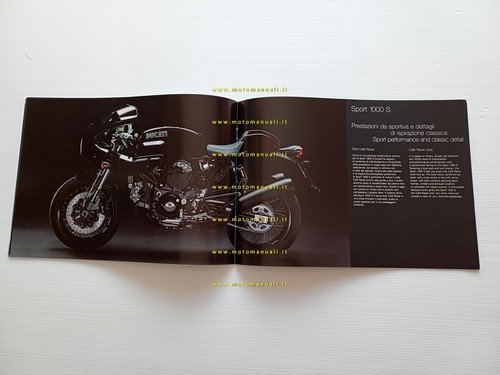 Ducati modelli SportClassic 2009 depliant italiano inglese originale