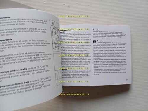 Ducati Monster 1000 2002 manuale uso libretto originale testo Spagnolo