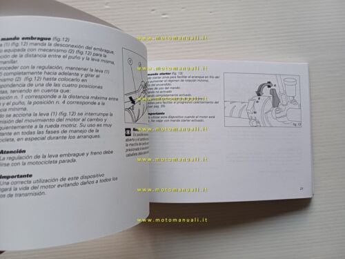 Ducati Monster 1000 2002 manuale uso libretto originale testo Spagnolo