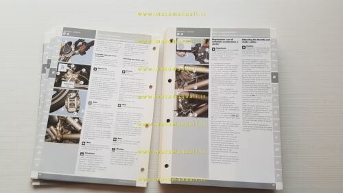 DUCATI Monster 1000 2003 manuale officina Italiano ENGLISH WORKSHOP MANUAL