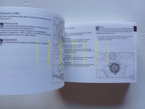 Ducati Monster 1100 EVO ABS 2011 manuale uso manutenzione originale