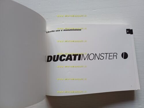 Ducati Monster 600 - 750 - 900 2000 manuale uso …