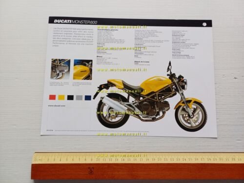 Ducati Monster 600 1999 depliant francese originale