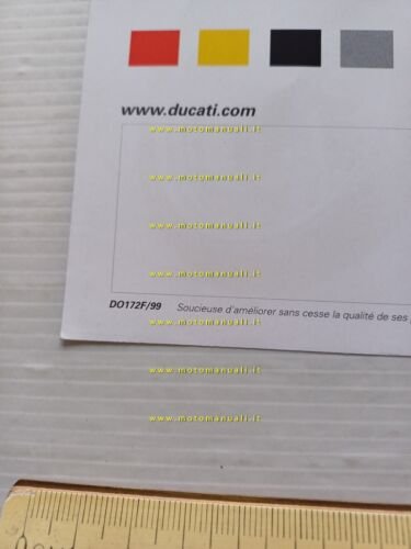 Ducati Monster 600 1999 depliant francese originale