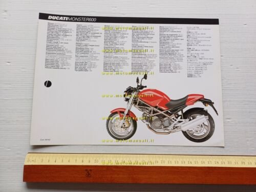 Ducati Monster 600 depliant italiano originale