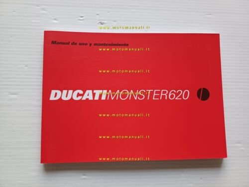 Ducati Monster 620 2002 manuale uso libretto istruzioni originale testo …
