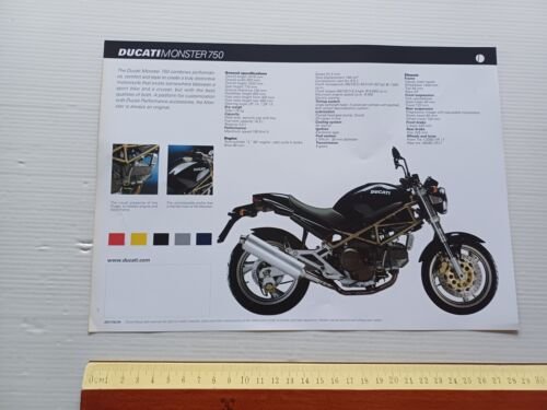 Ducati Monster 750 1999 depliant inglese originale