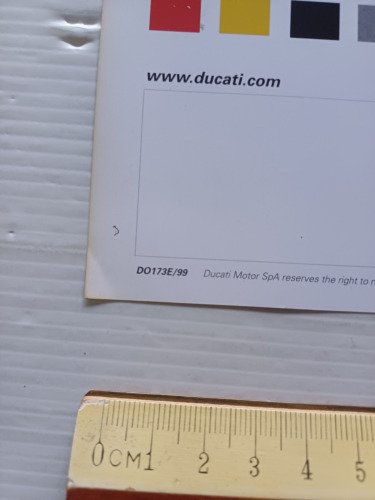 Ducati Monster 750 1999 depliant inglese originale
