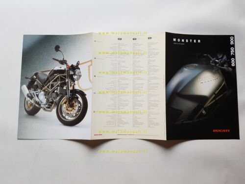 Ducati Monster 900 - 750 - 600 1995 depliant ITALIANO …