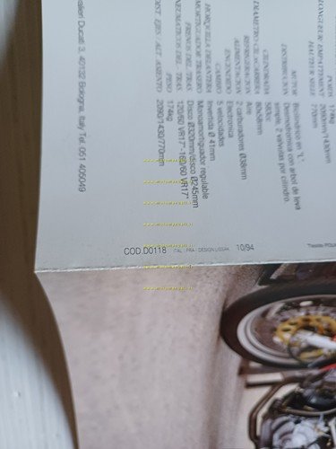 Ducati MONSTER 900 - MONSTER 600 1994-95 depliant italiano originale