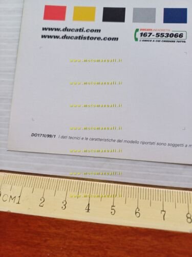 Ducati Monster 900 1999 depliant italiano originale