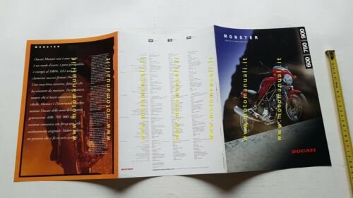 Ducati MONSTER 900 750 600 1994-95 depliant originale brochure
