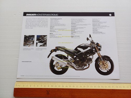 Ducati Monster 900 Cromo 1999 depliant FRANCESE originale