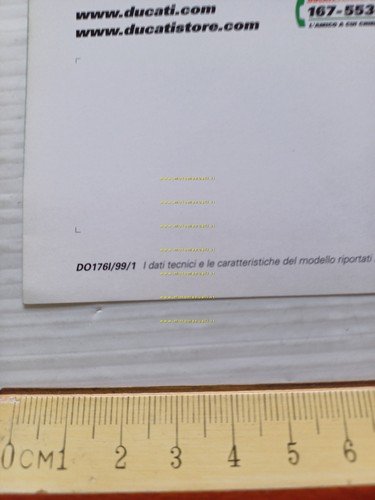 Ducati Monster 900 Cromo 1999 depliant italiano originale