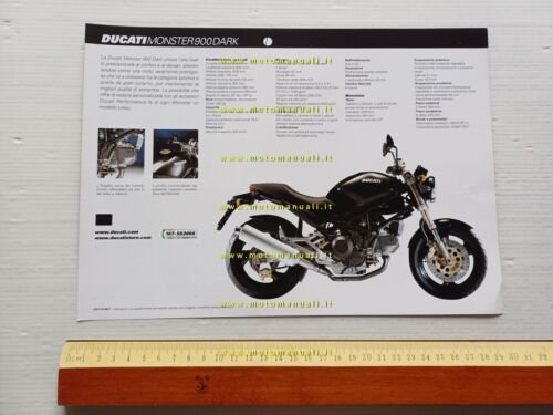 Ducati Monster 900 Dark 1999 depliant italiano originale