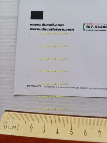 Ducati Monster 900 Dark 1999 depliant italiano originale