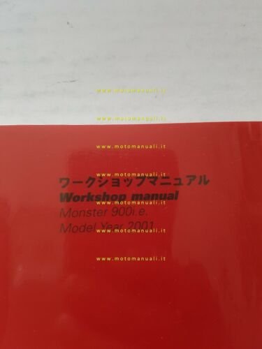 DUCATI MONSTER 900 I.E 2001 manuale officina JAPANESE ENGLISH WORKSHOP …