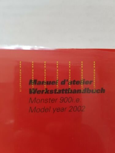 DUCATI MONSTER 900 I.E 2002 manuale officina FRANCESE TEDESCO WORKSHOP …