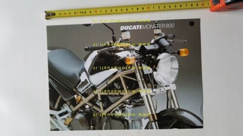 Ducati MONSTER 900 serbatoio cromato depliant originale brochure