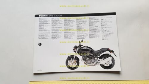 Ducati Monster Dark 600 depliant originale italiano