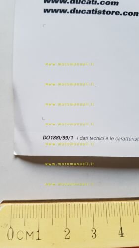 Ducati Monster Dark 750 1999 depliant originale italiano