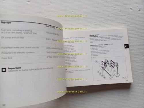 Ducati Monster modelli 2000 manuale uso manutenzione libretto originale italiano