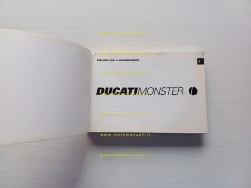 Ducati Monster modelli 2001 manuale uso manutenzione libretto originale italiano