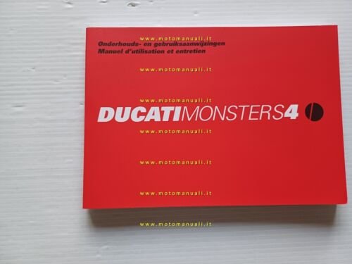 Ducati Monster S4 2002-3 manuale uso libretto istruzioni testo Francese …