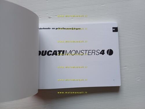 Ducati Monster S4 2002-3 manuale uso libretto istruzioni testo Francese …