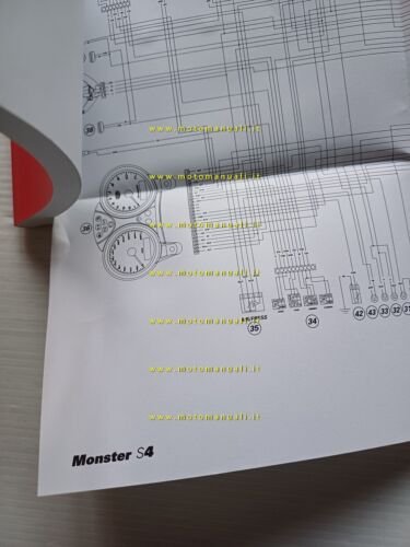Ducati Monster S4 2002-3 manuale uso libretto istruzioni testo Francese …