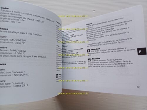 Ducati Monster S4 2002-3 manuale uso libretto istruzioni testo Francese …