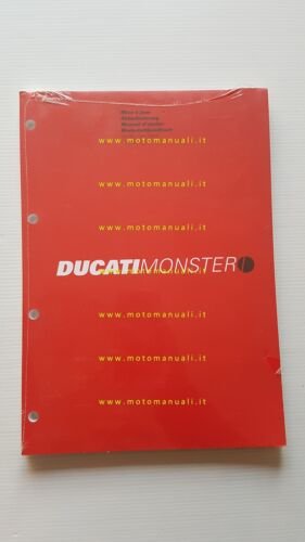 DUCATI Monster S4R AGGIORNAMENTO 2005 manuale officina Francese Tedesco