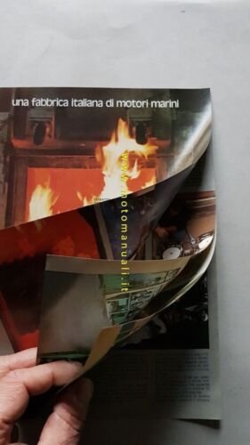 DUCATI Motori Fuoribordo produzione anni '70 depliant originale brochure