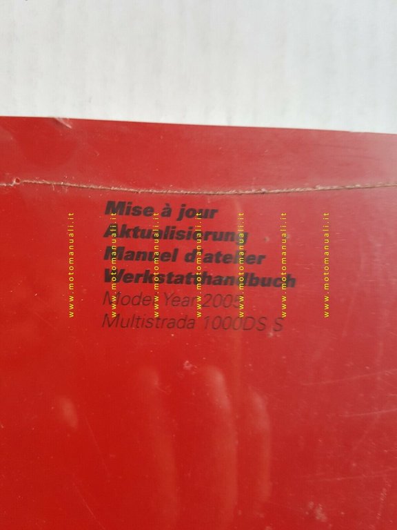 DUCATI Multistrada 1000 DS agg. 2005 manuale officina German French …
