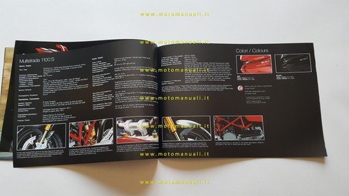 Ducati Multistrada 1100 - 1100 S 2008 depliant italiano inglese …