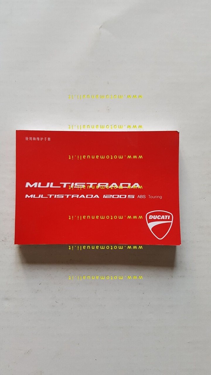 Ducati Multistrada 1200 S ABS 2010 manuale uso originale giapponese …