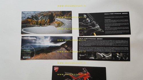 Ducati Multistrada 1200 S Touring-Sport 2013 depliant italiano inglese originale