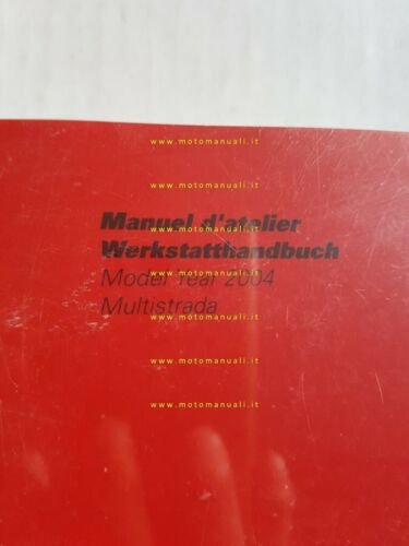 DUCATI Multistrada 2004 manuale officina originale German French WORKSHOP MANUAL