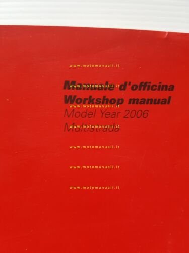 Ducati Multistrada 2006 manuale officina italiano originale