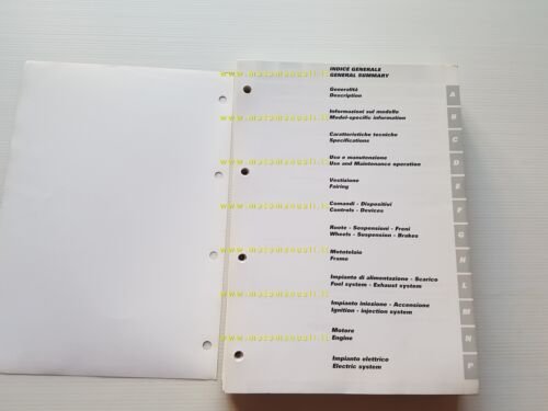 Ducati Multistrada 2006 manuale officina italiano originale