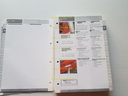 Ducati Multistrada 2006 manuale officina italiano originale