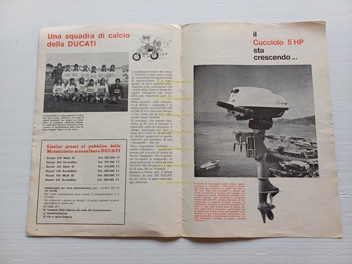 Ducati Notiziario n. 2 1970 originale - Scrambler 50 - …