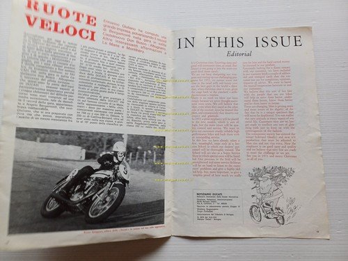 Ducati Notiziario n. 3 1970 originale
