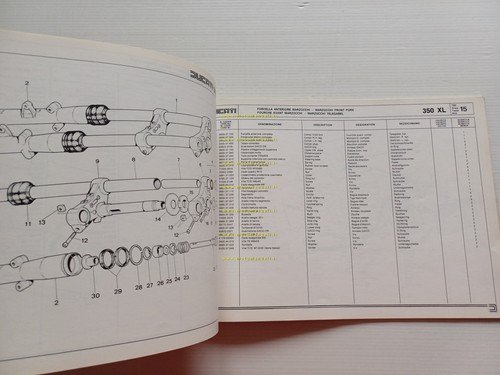 Ducati Pantah 350 XL 1982 CATALOGO RICAMBI originale