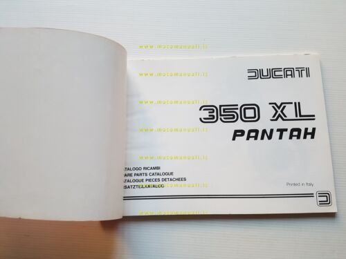 Ducati Pantah 350 XL 1982 CATALOGO RICAMBI originale Spare Parts …