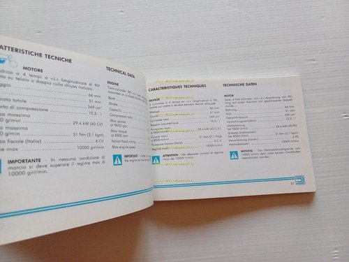 Ducati Pantah 350 XL 1982 manuale uso manutenzione libretto originale