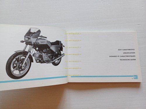 Ducati Pantah 350 XL 1982 manuale uso manutenzione libretto originale