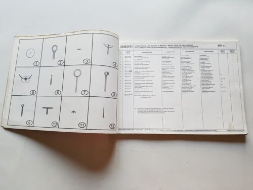 Ducati Pantah 500 SL 1 serie 1979 catalogo ricambi originale …