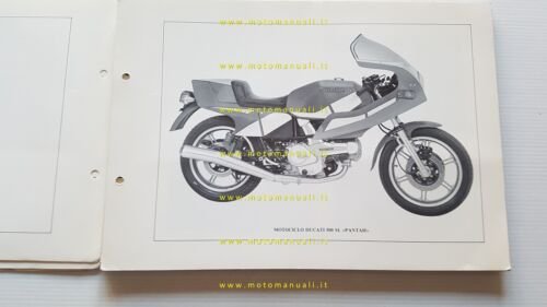 DUCATI Pantah 500 SL 1979 manuale officina originale