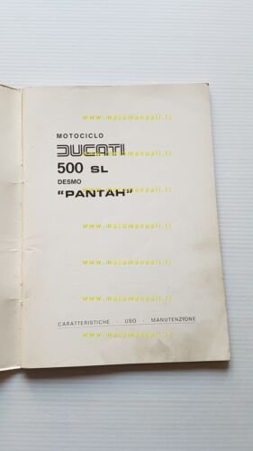 Ducati Pantah 500 SL 1979 manuale uso manutenzione libretto originale